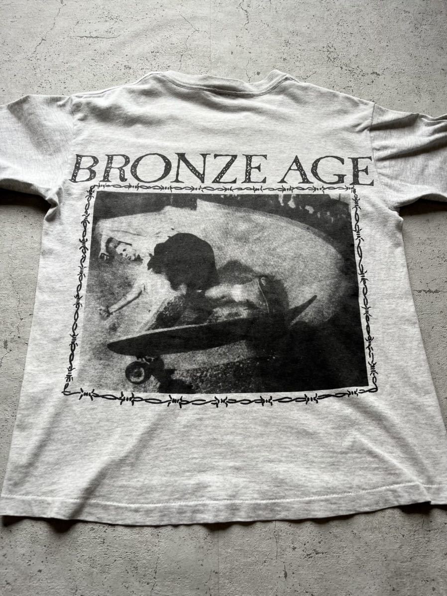 * редкость * 80s90s BRONZE AGE × JAY ADAMS PRINT TEE VINTAGE bronze eiji J Adams фото принт футболка Old Vintage 