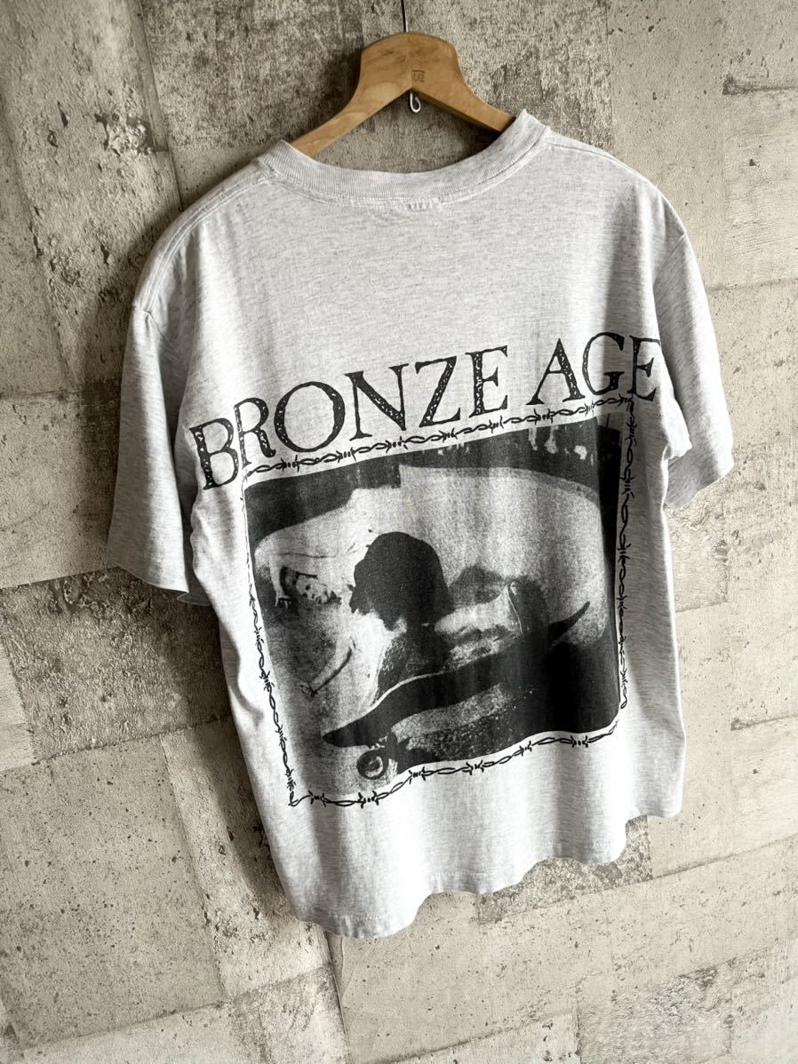 * редкость * 80s90s BRONZE AGE × JAY ADAMS PRINT TEE VINTAGE bronze eiji J Adams фото принт футболка Old Vintage 