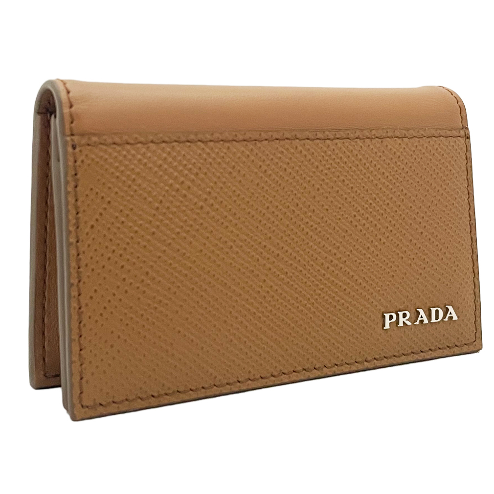 新品プラダ メンズ カードケース キャメル 2MC122 PRADA