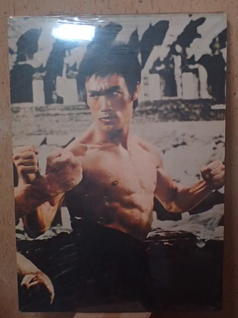  редкость постер из дерева panel примерно 60×84×3cm BRUCE LEE блюз * Lee . маленький дракон Dragon к дорога . дракон ..THE WAY OF THE DRAGON блюз Lee 