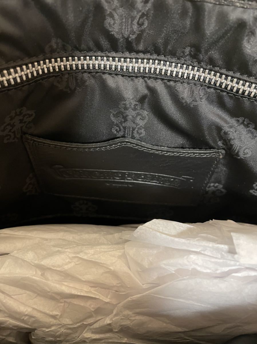 新品未使用 国内正規店購入 Chrome Hearts Leather Tote Bag multi color クロムハーツ レザー トートバッグ マルチ クロスパッチ_画像5