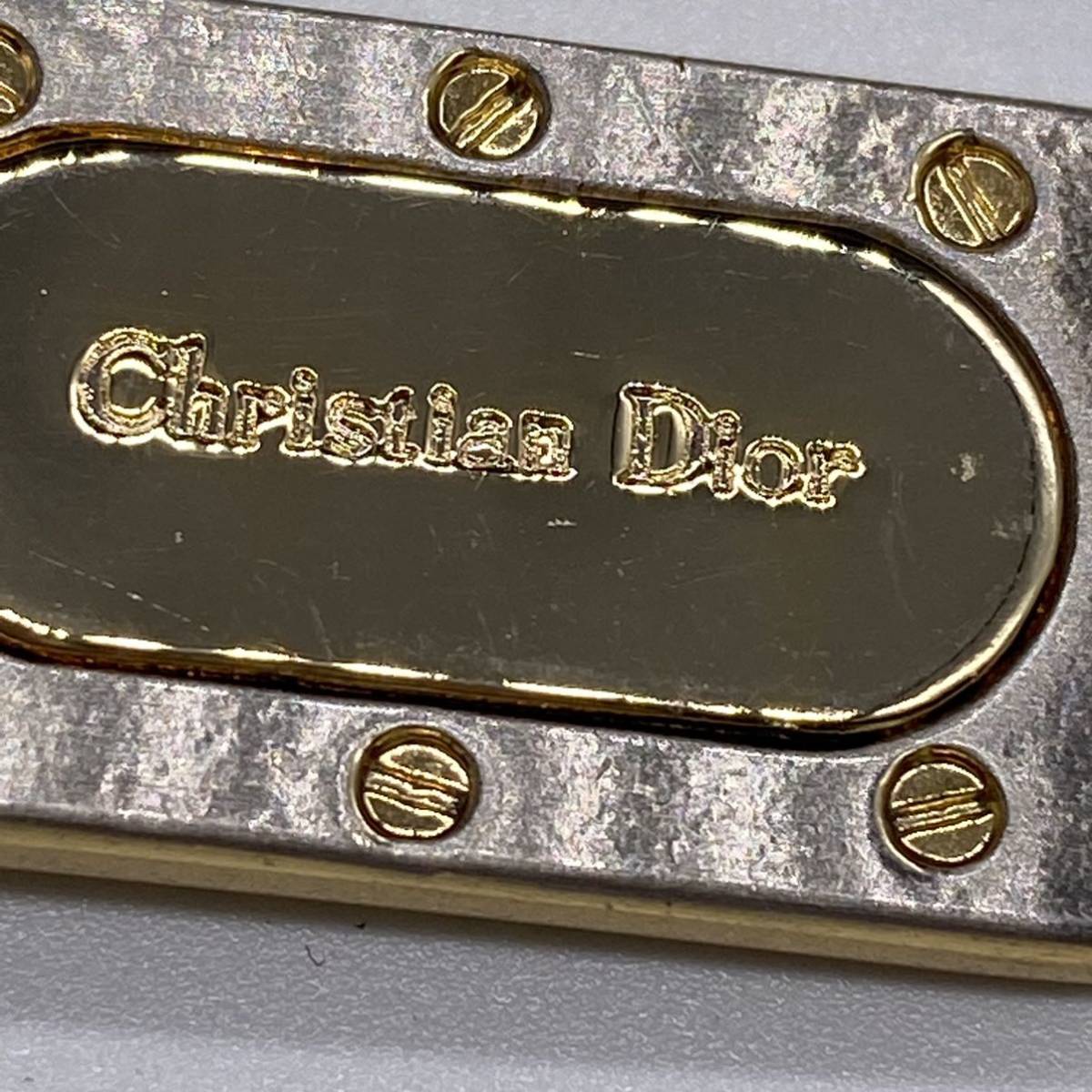 Christian Dior　クリスチャンディオール　ペンダントヘッド　ロゴ　シルバーカラー　ゴールドカラー_画像3