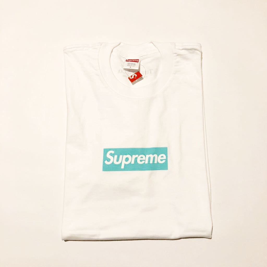 Supreme 21AW Tiffany & Co. Box Logo Tee White L シュプリーム