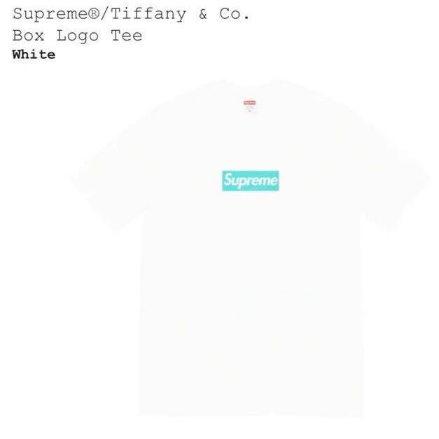 Supreme 21AW Tiffany & Co Box Logo Tee White L シュプリーム