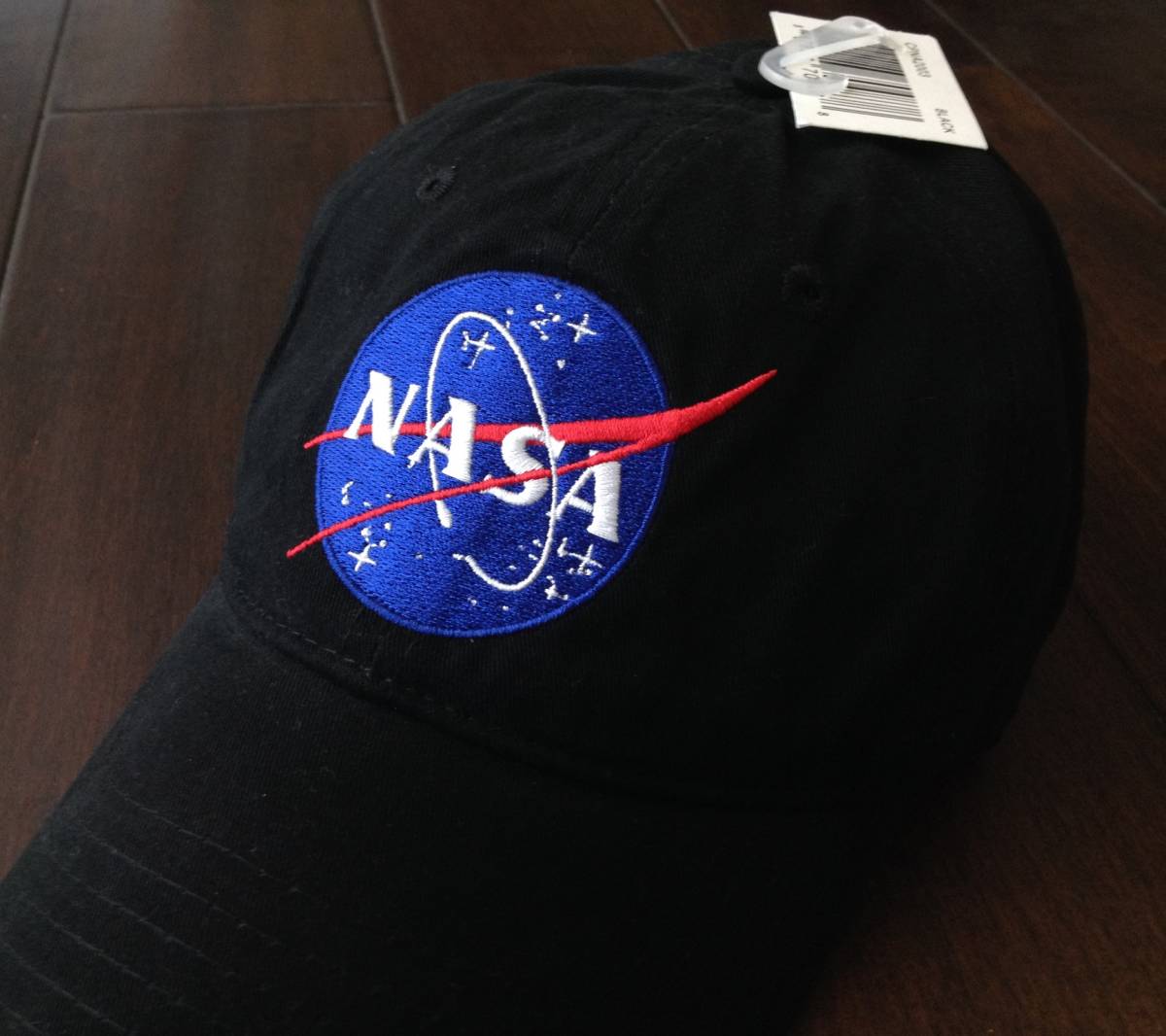 【既決USA】アメリカ航空宇宙局 ★ NASA@完売刺繍【NASA】ロゴ入キャップ【NASA Men's Logo Cap】 黒 @後部調整可能_画像3