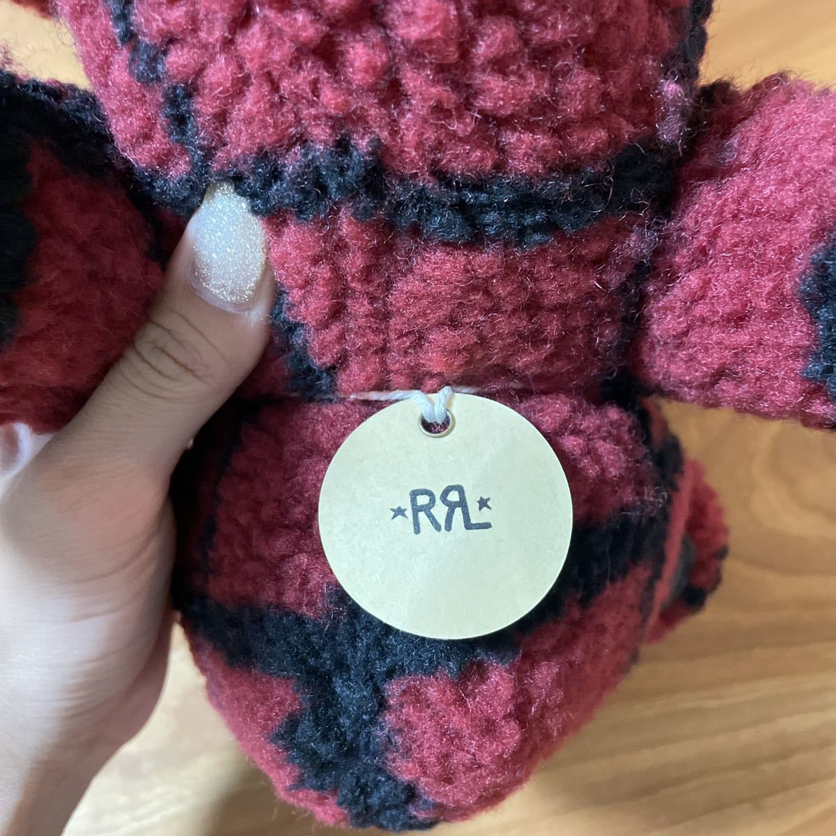 買い誠実 新品タグ付き RRL リミテッドエディション PLAID FLEECE BEAR