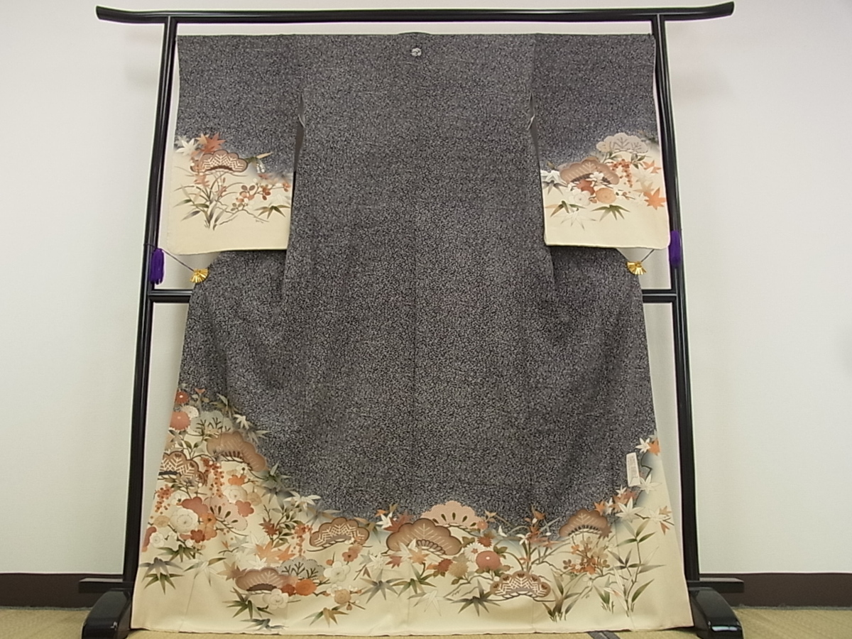 平和屋□極上 現代アンティーク 貝島はるみ 綺麗伝説 訪問着 松竹梅