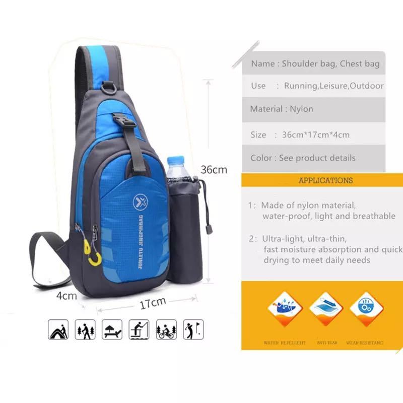 A-9[ new goods * unused ] shoulder bag high King mountain climbing fitness trekking fishing outdoor men's lady's 