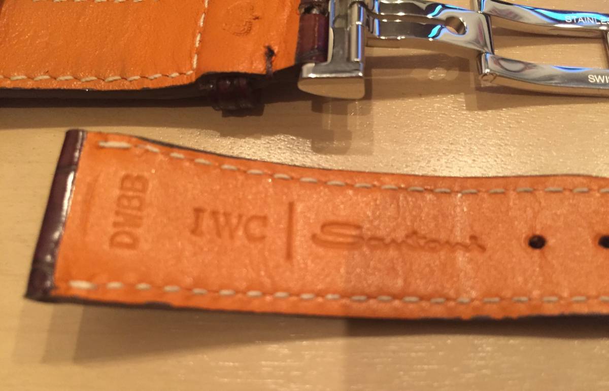 Yahoo!オークション - IWC 純正 サントーニ社製 アリゲーター Yahoo!オークション - IWC 純正 サントーニ社製 アリゲーター