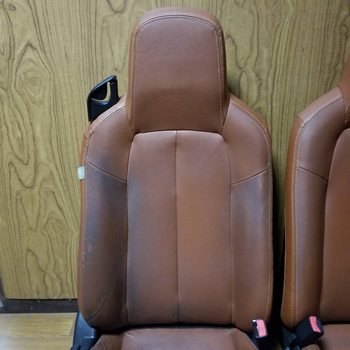 マツダ ロードスター NCEC シート左右セット 茶色レザー-
