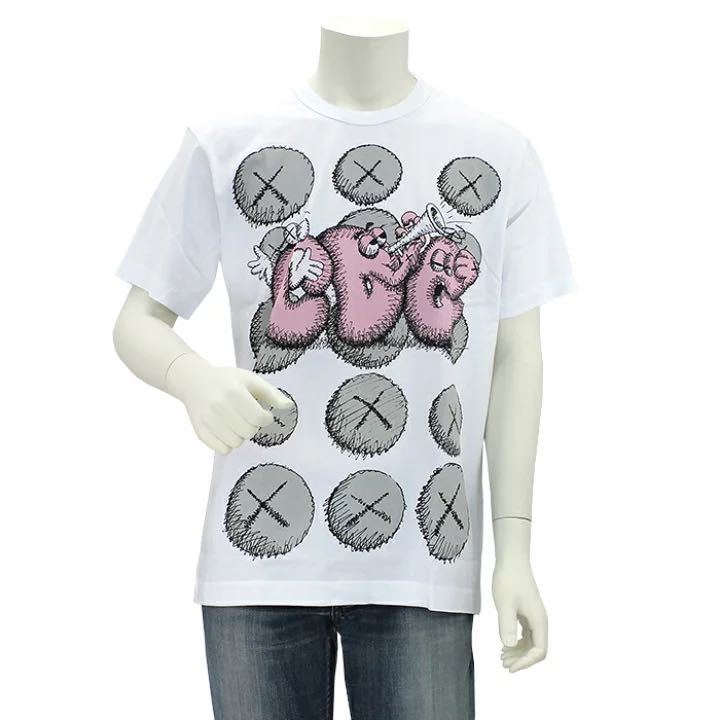 新品 コムデギャルソンシャツ カウズ KAWS Tシャツ 限定コラボ XLサイズ