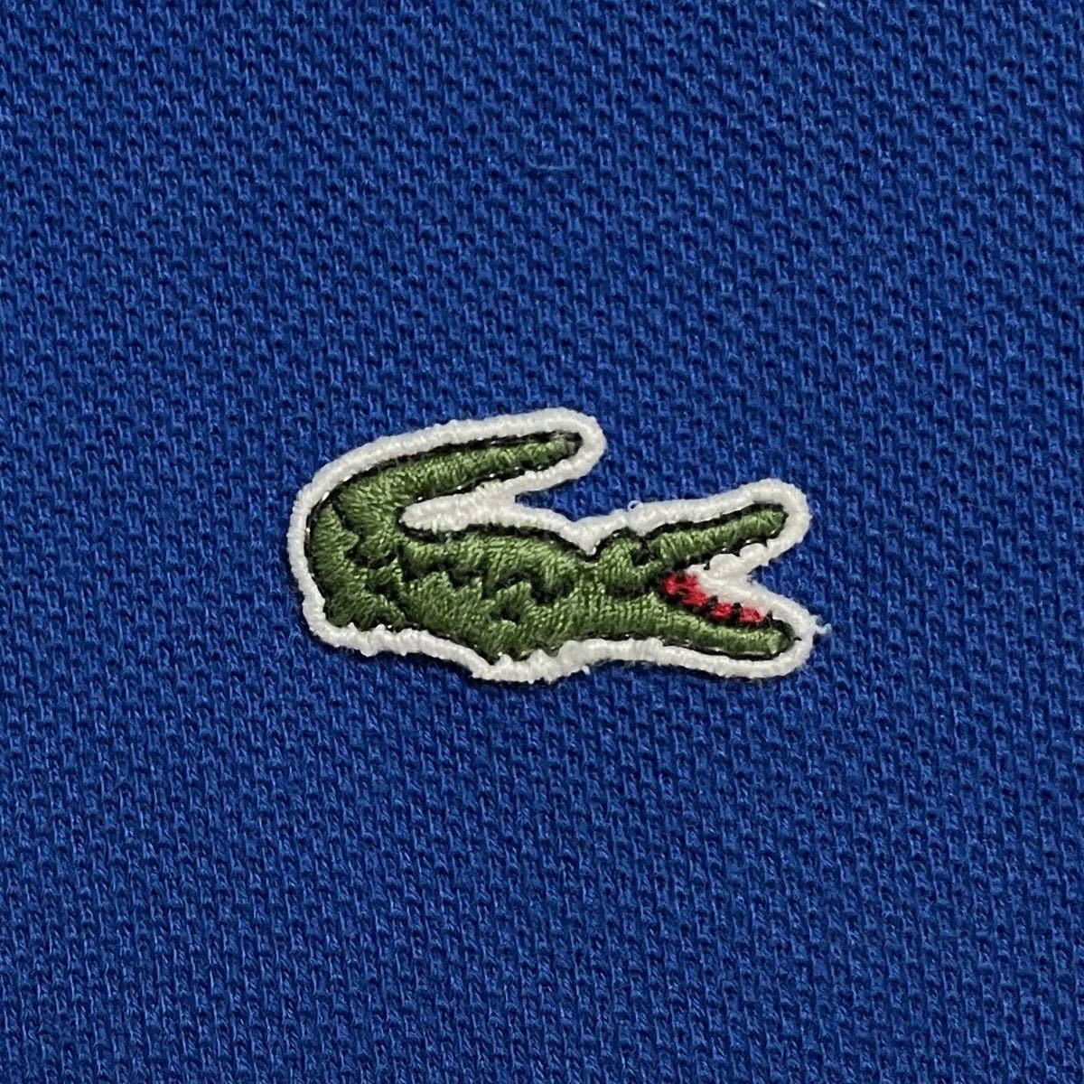 【人気アイテム】ラコステ LACOSTE 半袖 ポロシャツ ビッグサイズ 7 ブルー ワニ 22-148_画像5