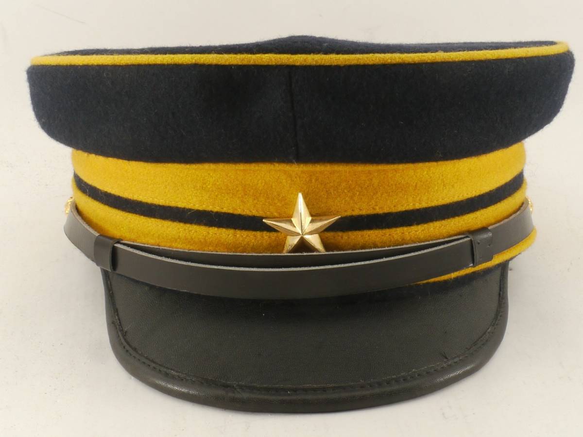 日本最大のブランド 明治19年 日本帝国陸軍 二種 步兵兵士用軍帽制帽 