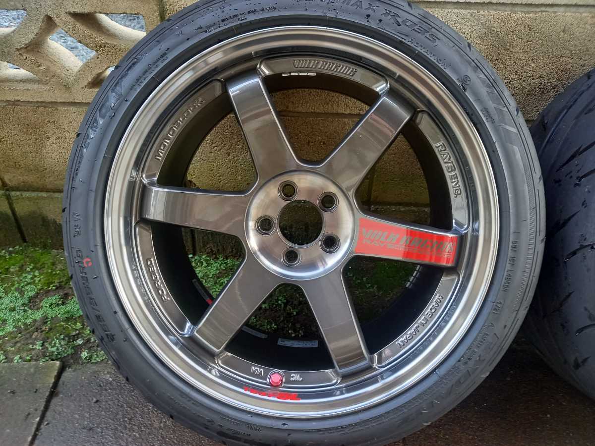 RAYS VOLK RACING TE37 SL 18インチ 9.5J +45 PCD100 5H 4本 鍛造 86