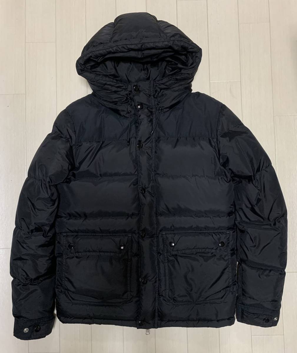 DELUXE ダウンジャケット【LARGE40/L】黒 Down Jacket デラックス 裏総柄