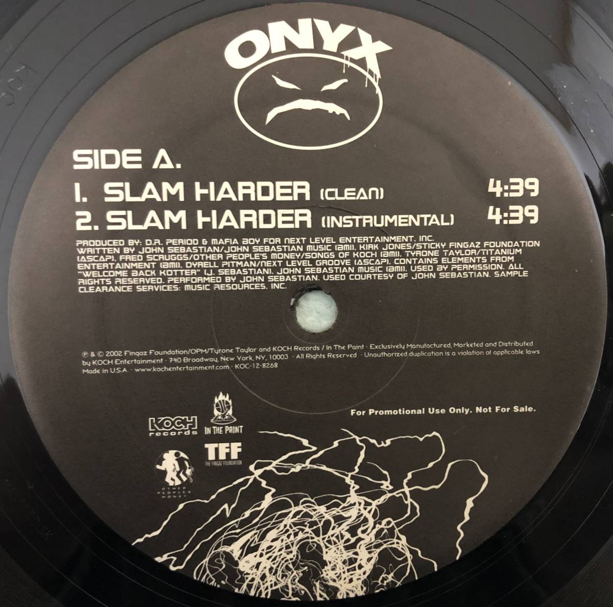 ONYX / SLAM HARDER / CLUB HIT / HOLD UP / US PROMO_画像1