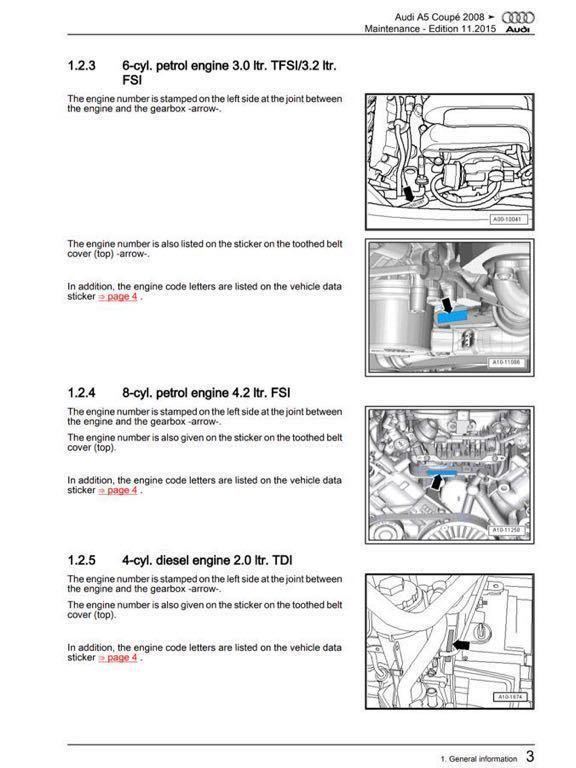 DVD version service manual service book repair Audi Audi A5 A5 / S5 / RS5 Type 8T/8F Model Years 2007 to 2016 Workshop Repair Manual c