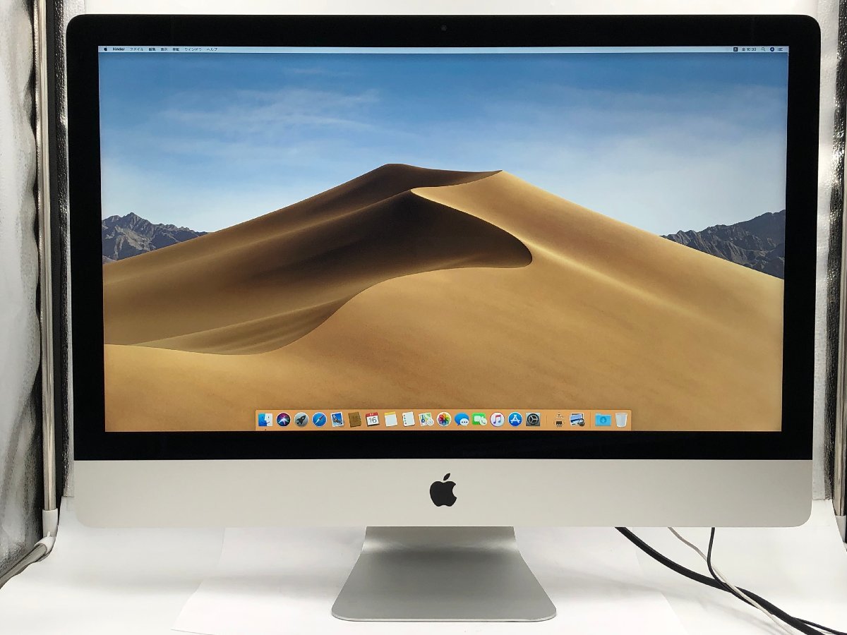 27インチ Apple iMac(Retina 5K, 27-inch ,2019) A2115 Core i5/3.0GHz  RAM:16GB/HDD:1TB 動作品
