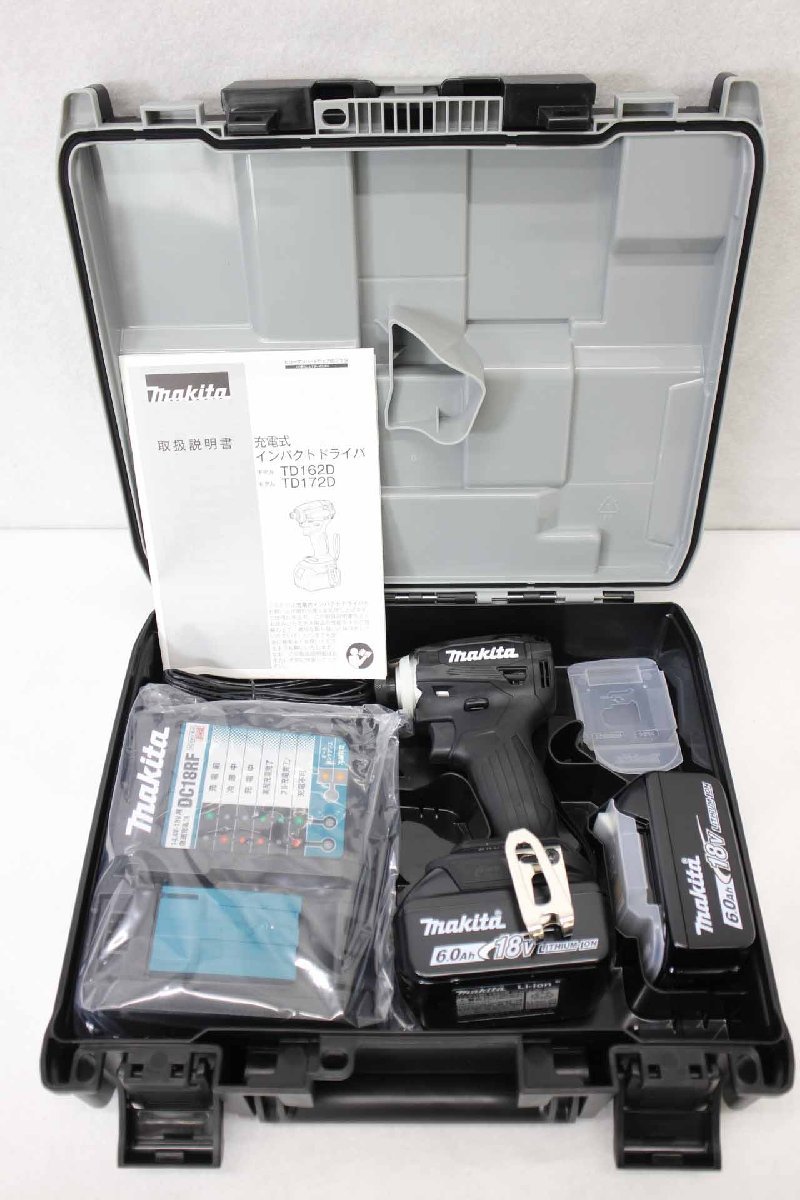 ▽未使用品▽マキタ 充電式インパクトドライバ TD172DRGXB ブラック
