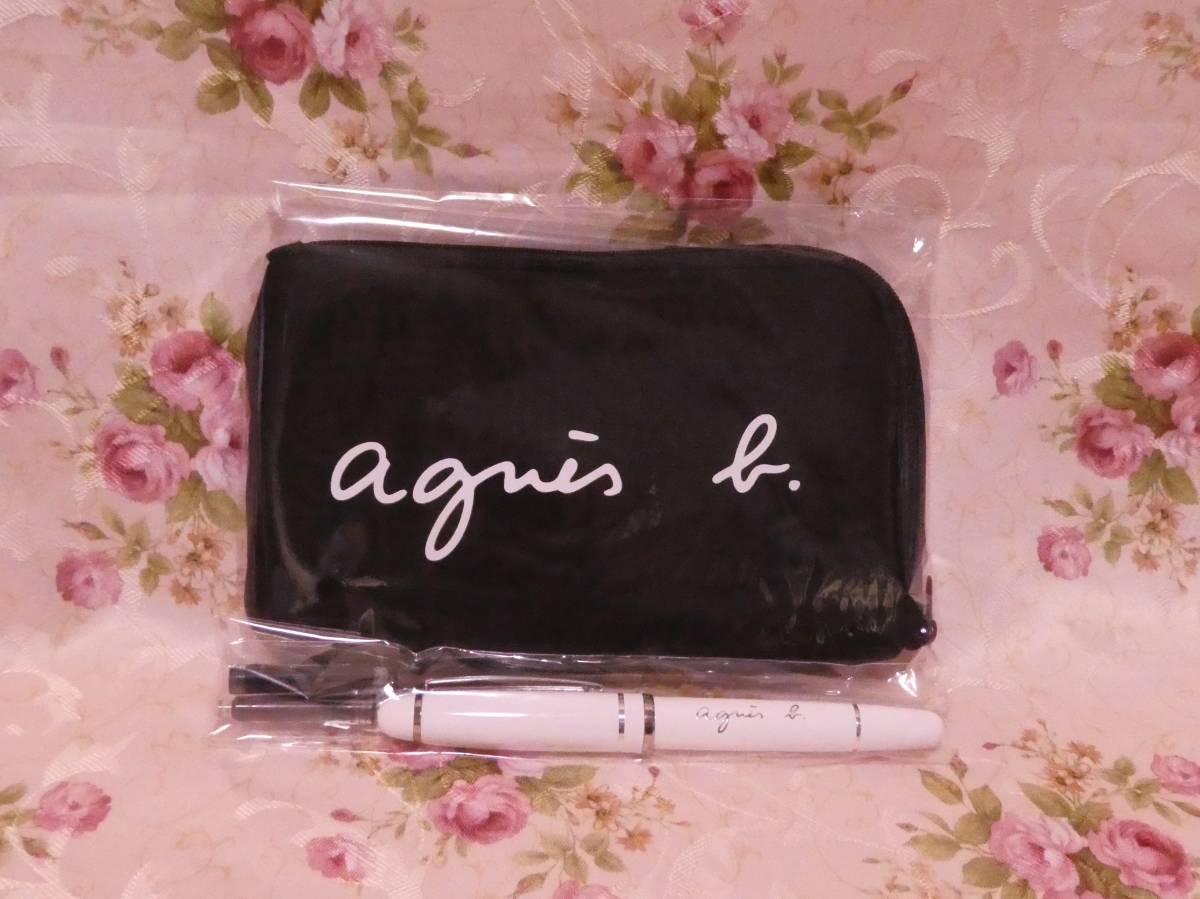  free shipping Agnes B pen case tote bag Tokyo university fountain pen multi case smartphone case new goods unused 