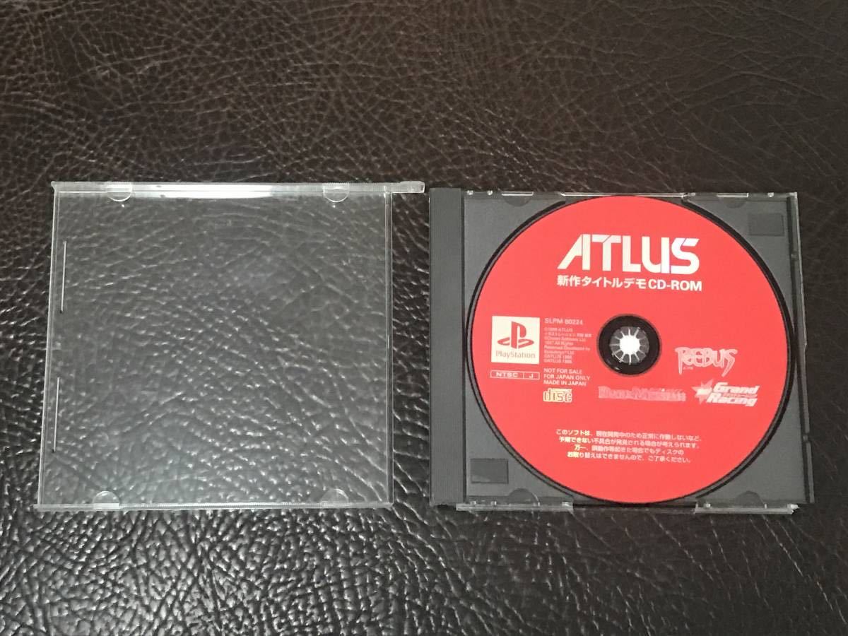 ★ 送料無料 PS1 ★ アトラス 新作タイトルデモ CD-ROM ATLAS 体験版 ムービー集 動作確認済 説明書無し ★