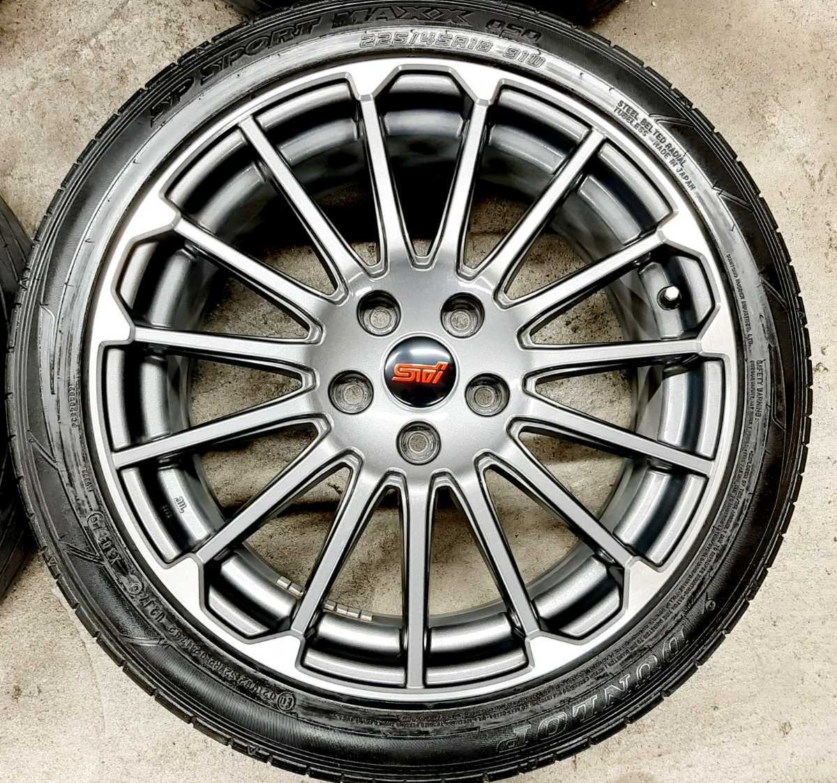 美品】スバル レヴォーグ STI スポーツ 純正 ホイールタイヤ 4本