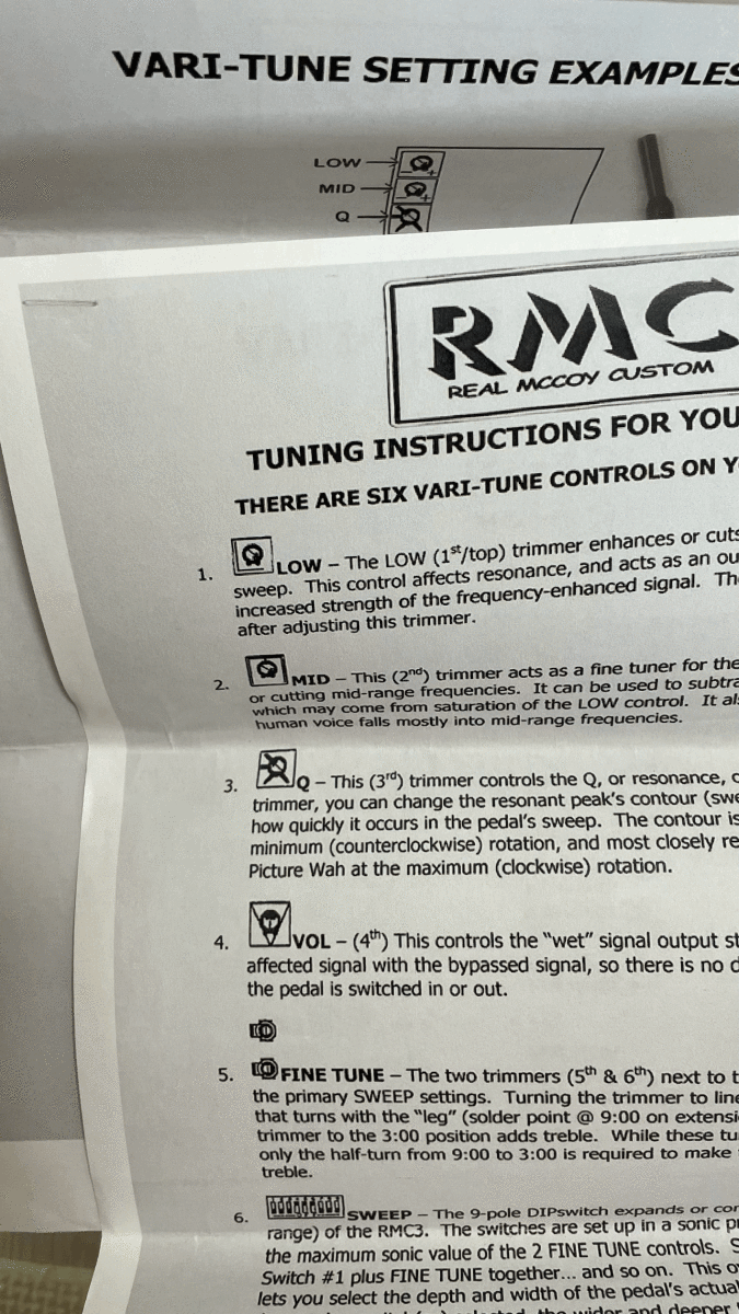 RMC Real McCoy Custom RMC3 limited 限定300台 ワウペダル www ...