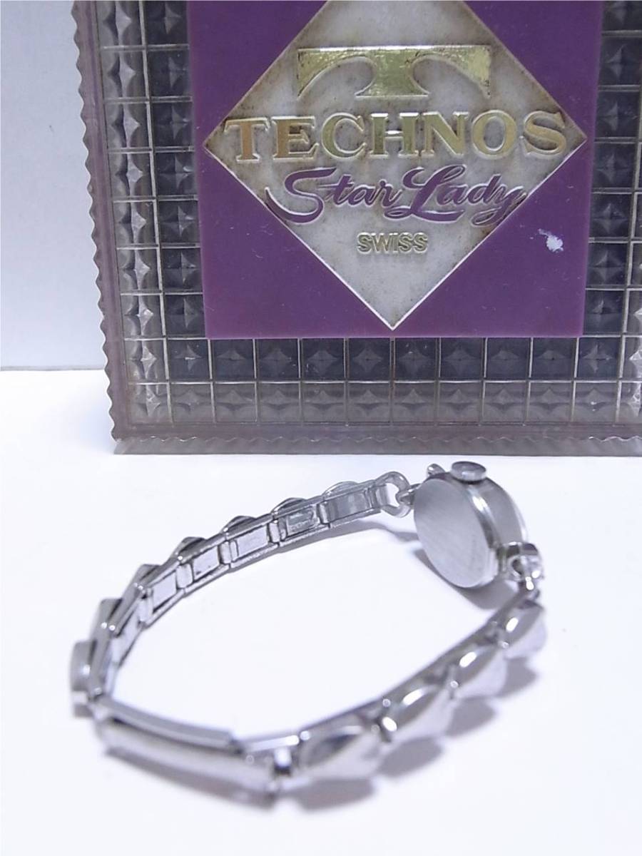 [ часы ] TECHNOS: Tecnos Star Lady женский 2 стрелки ручной завод ( работа товар ) Vintage часы 