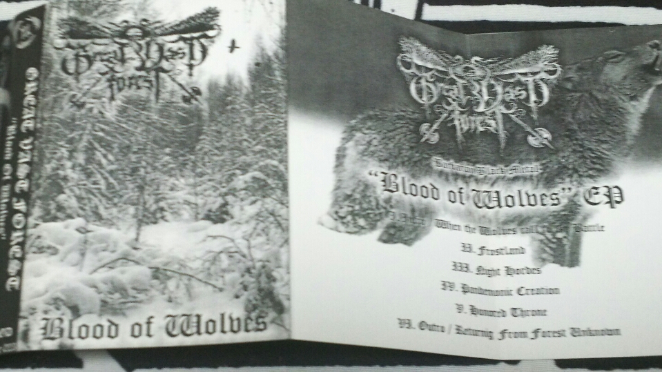 GREAT VAST FOREST/Blood of Wolves BLACK METAL black metallic ru