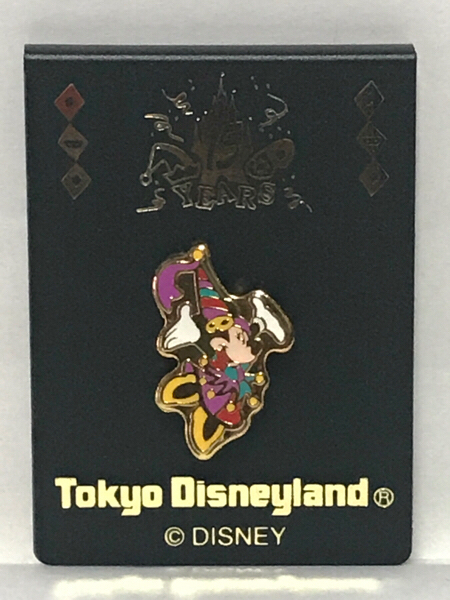  Tokyo Disney Land 15 anniversary commemoration pin badge Minnie Mouse 