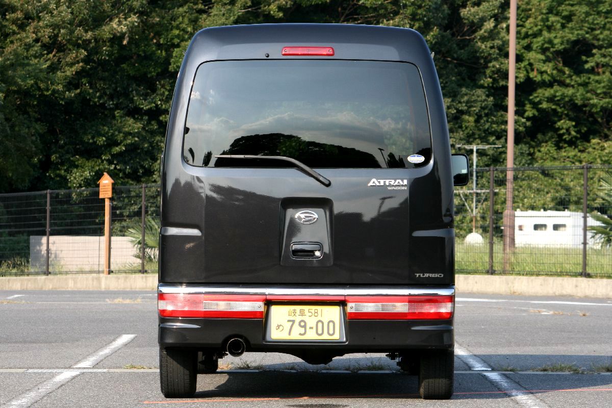  Heisei era 18 year Daihatsu Atrai Wagon / custom turbo R/ vehicle inspection "shaken" attaching! timing belt OK/ running. turbo / popular black / all country cheap changed name land transportation possibility 