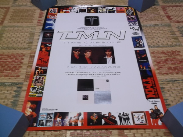 * TMN TM network [ TIME CAPSULE all singles notification poster ] * control number 591