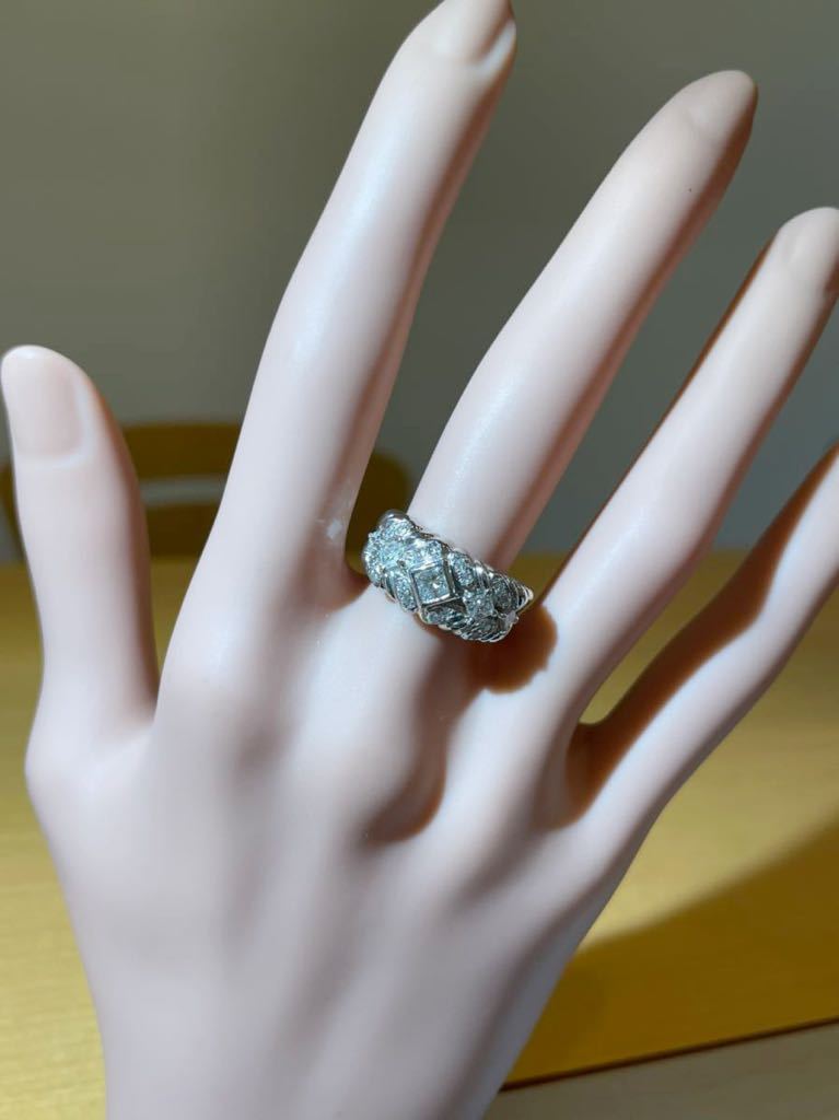 ☆Pt900 ダイヤ1.04ct-0.19ct付きリング☆ | normanhubbard.com