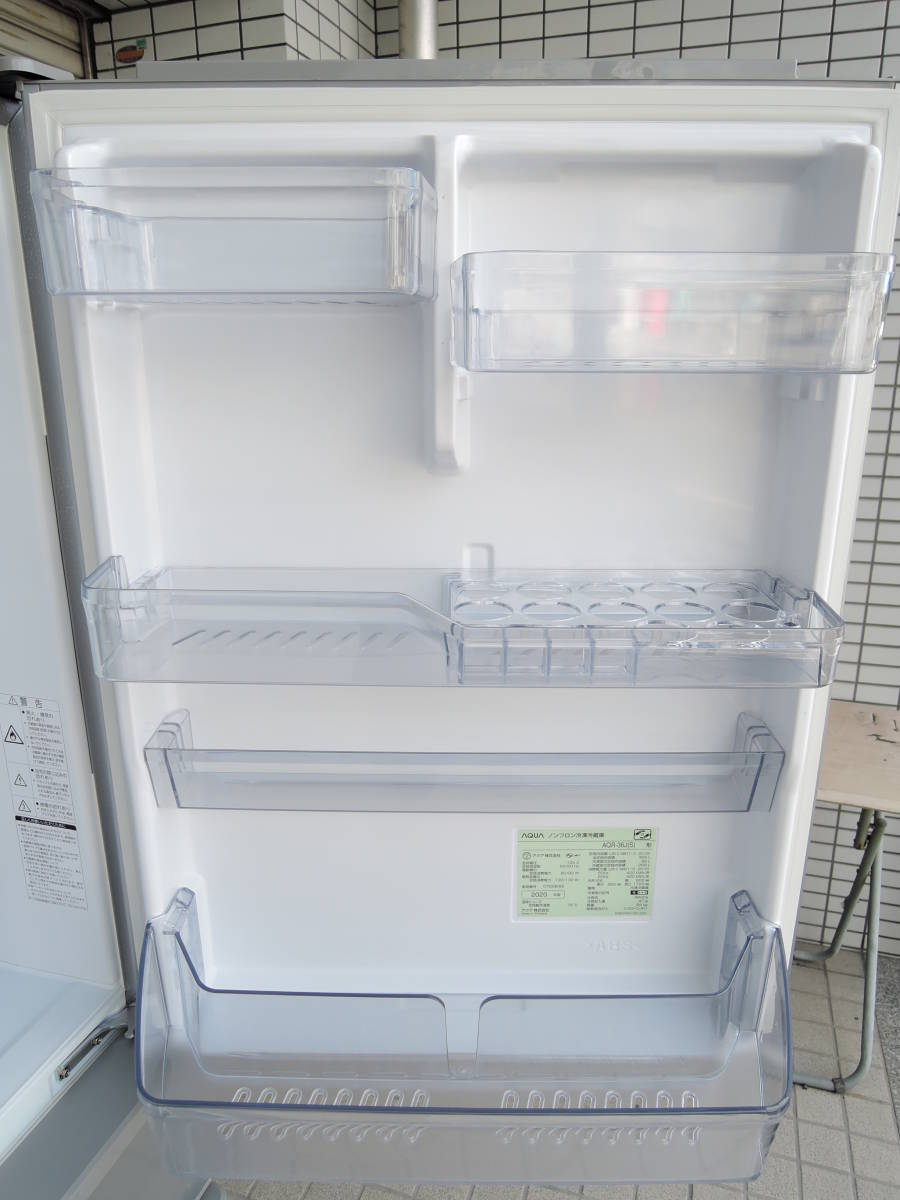 美品】AQUA 355L 4ドア冷蔵庫 AQR-36J-