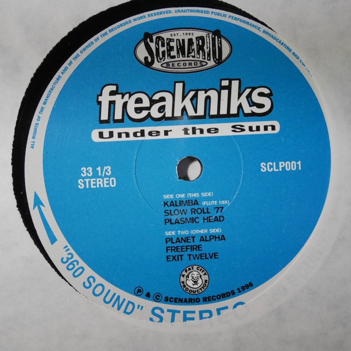 アナログ ●輸入盤～ Freakniks Under The Sun レーベル: Scenario Records SCLP001_画像6