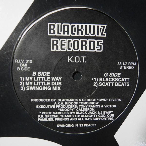 アナログ ● 輸入盤 ～K.O.T. Blackscatt レーベル:Blackwiz Records R.I.V. 312_画像2