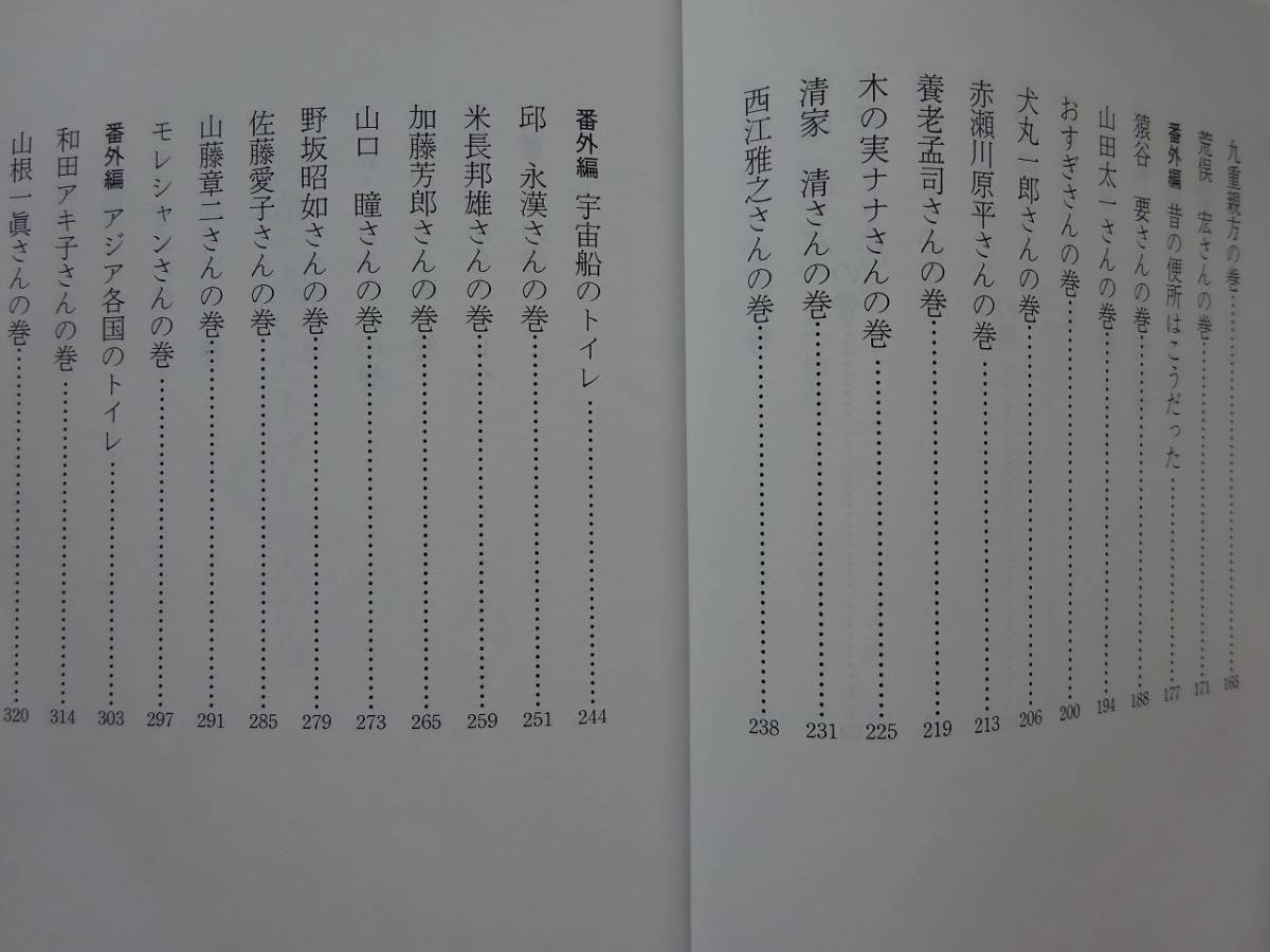 used★第1刷★文庫本 / 妹尾河童『河童が覗いたトイレまんだら』坂田明 タモリ 木の実ナナ 山口瞳【カバー/文春文庫/1996年12月10日第1刷】_画像5