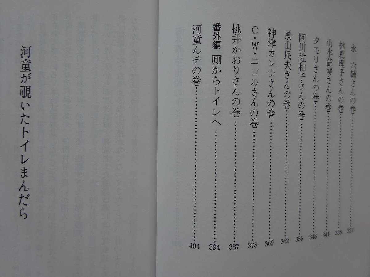 used★第1刷★文庫本 / 妹尾河童『河童が覗いたトイレまんだら』坂田明 タモリ 木の実ナナ 山口瞳【カバー/文春文庫/1996年12月10日第1刷】_画像6