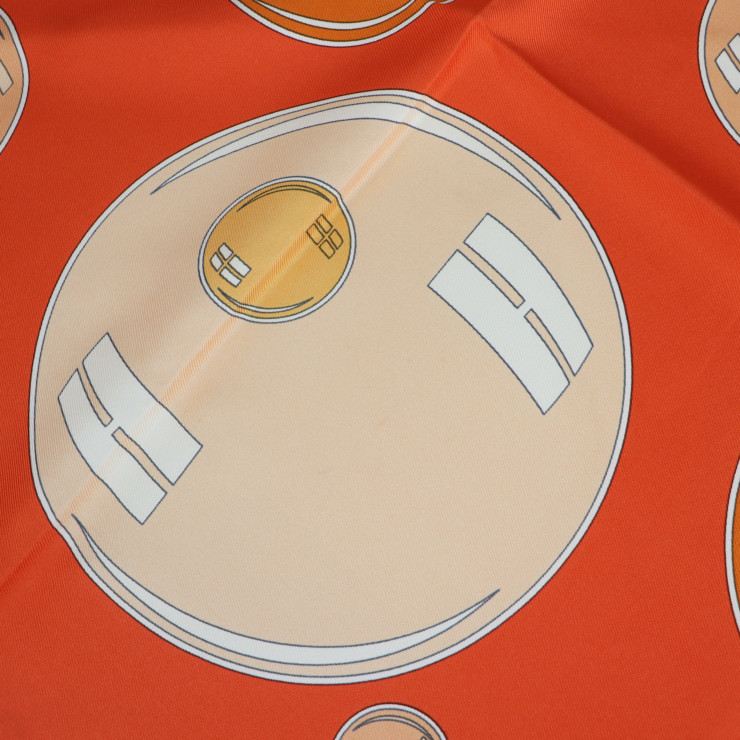 超美品 HERMES エルメス bal de bulles カレ90 スカーフ シルク