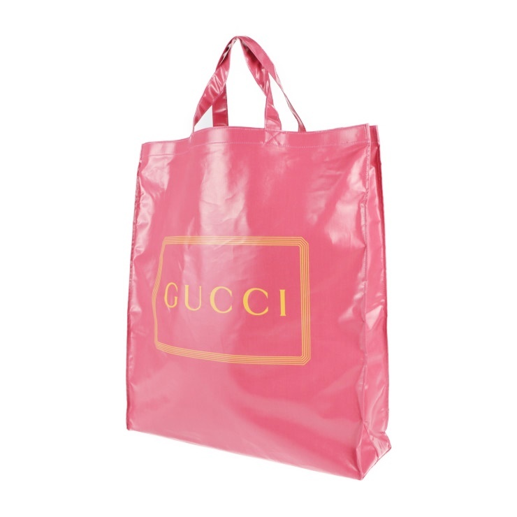 超美品 GUCCI グッチ ロゴプリント 575140 トートバッグ コーティング