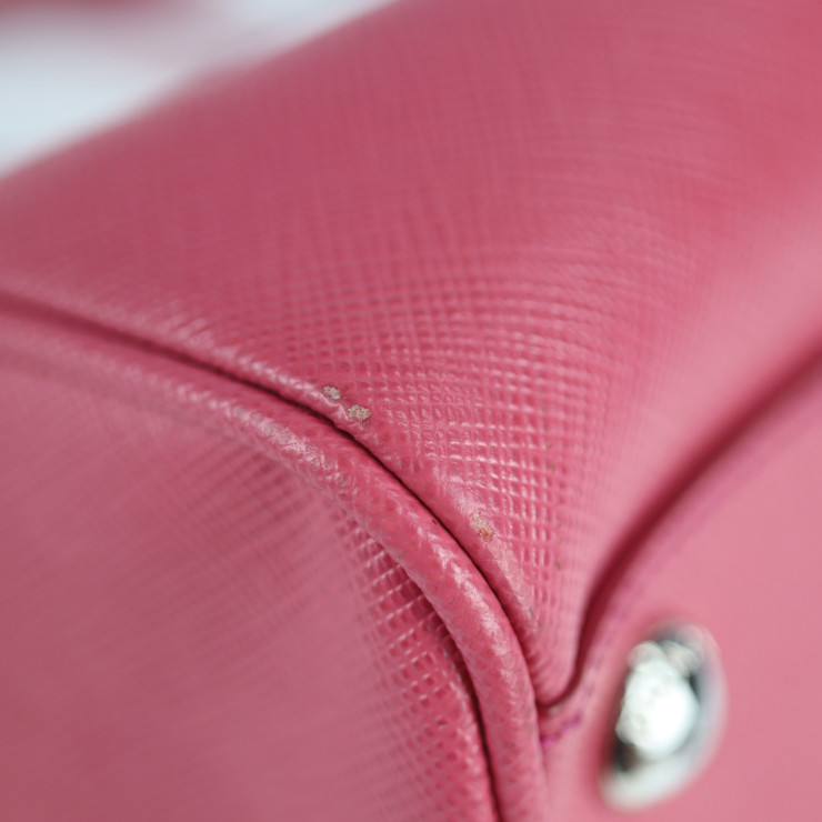 美品 PRADA プラダ BL845Y ハンドバッグ サフィアーノレザー PEONIA