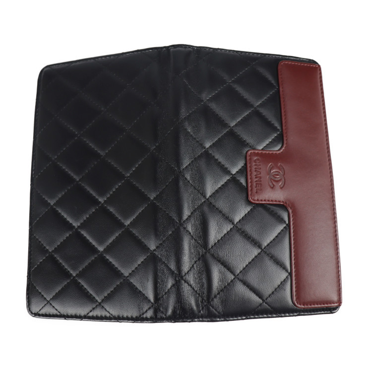 美品 CHANEL シャネル コココクーン A47423 二つ折り財布 ラムスキン