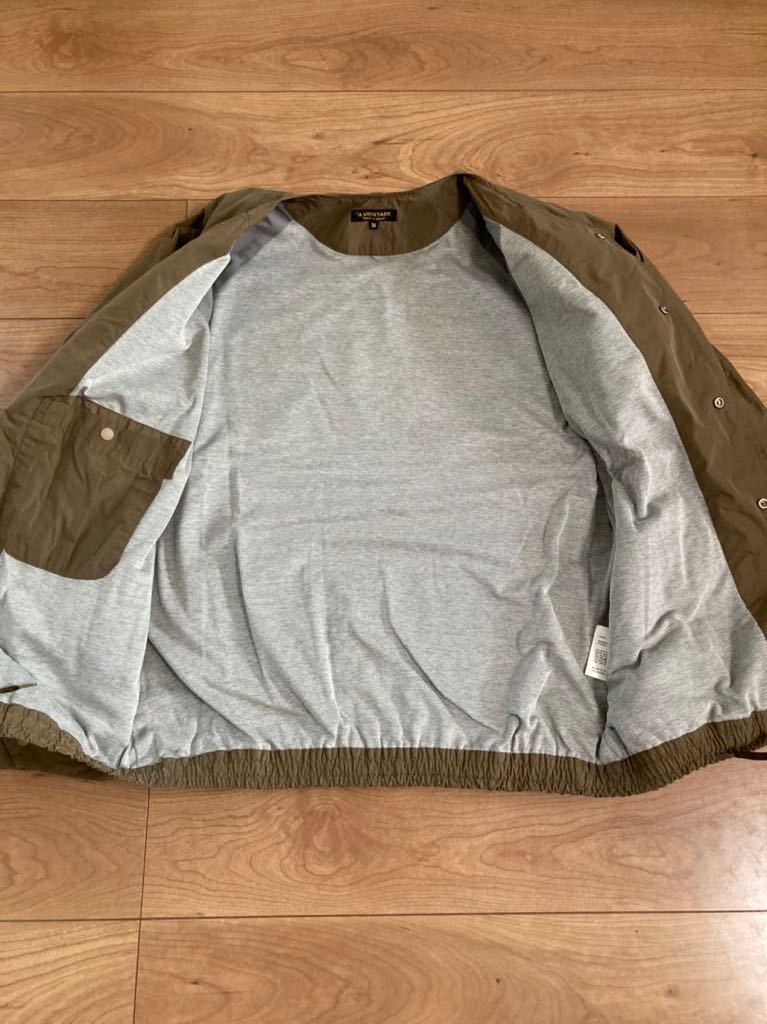 15AW A VONTADE アボンタージ アボンタージ No Collar Coach Jacket メモリタフタ ノーカラー コーチ ジャケット size M ベージュ_画像2