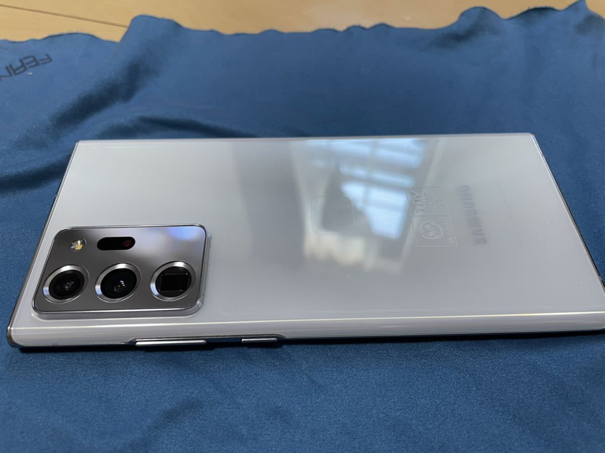 Galaxy note 20 ultra 256gb white simフリー 美品 ケース付き 使用
