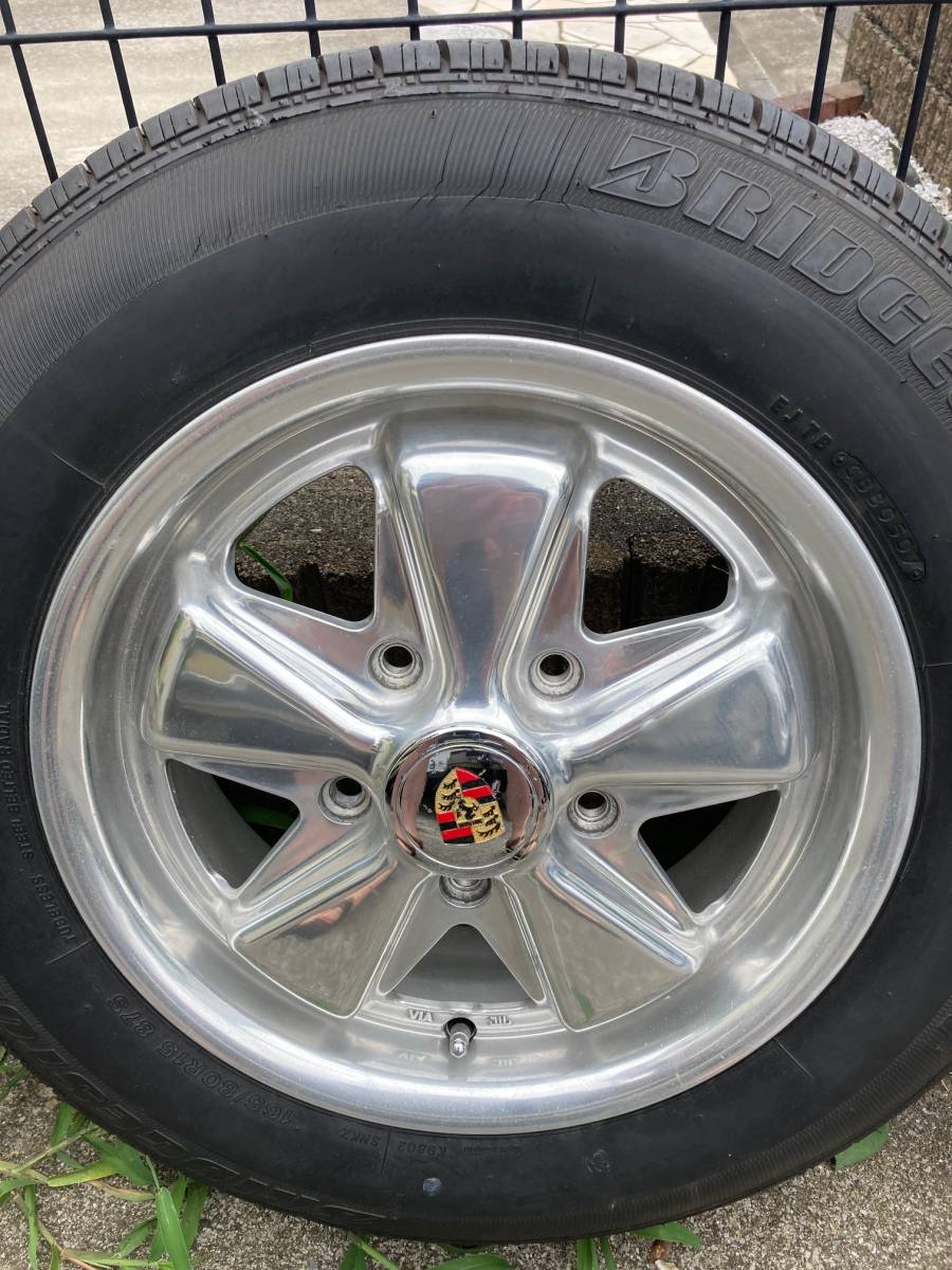 ポルシェ911スタイル アロイホイール4.5J/5.5J+タイヤ135R15/165