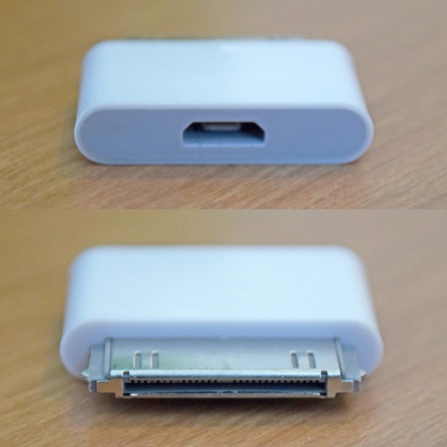 micro USBをiPhone 30ピン端子に変換するアダプター_画像3