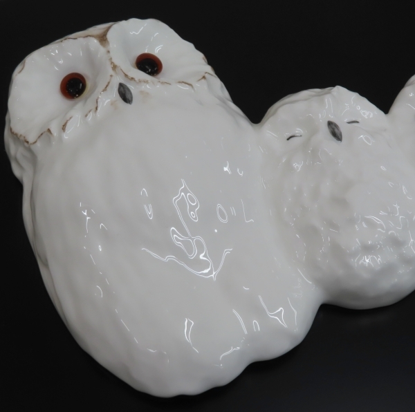 ☆Noritake/ノリタケ 陶額 「フクロウ親子」 ふくろう 梟 ボーン ☆Noritake/ノリタケ 陶額 「フクロウ親子」 ふくろう 梟 ボーン