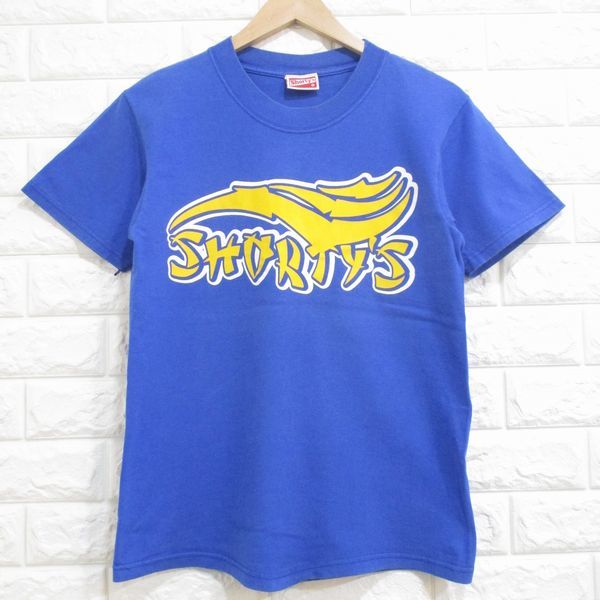 【Shorty's】USA製！◆ショーティーズ Tシャツ(青) アメリカ製 スケート◆Sサイズ_画像1