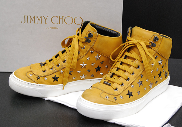 jimmy choo】ハイカットホワイトスニーカー dpt.fpik.undip.ac.id