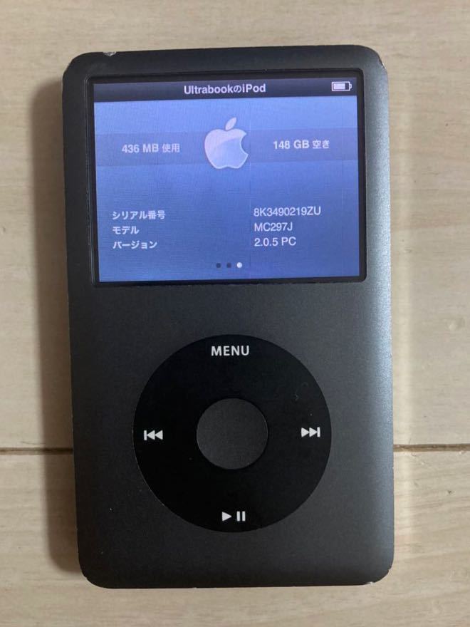 アップル iPod classic 160GB Late 2009 本体 初期化 アイポッド クラシック 最終モデル A1238 PC297J apple 送料無料_画像2